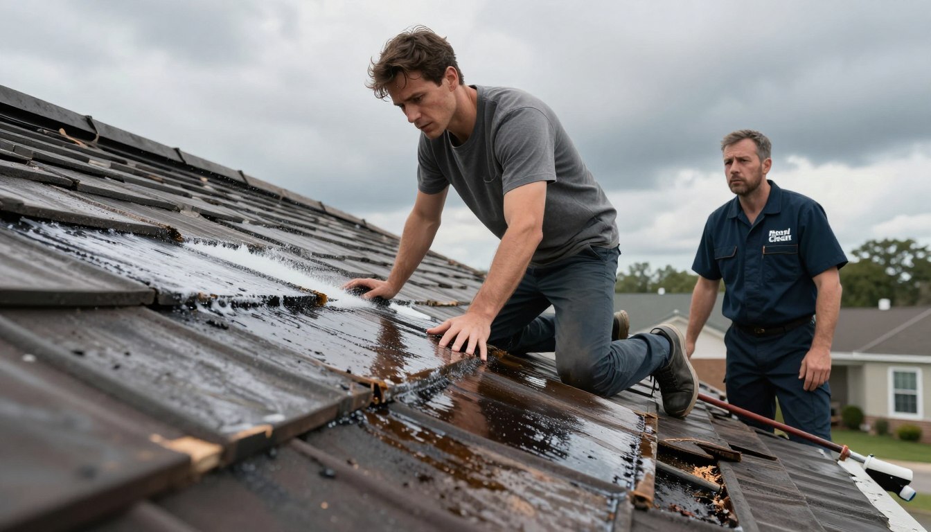 Dangerous roof cleaning practices