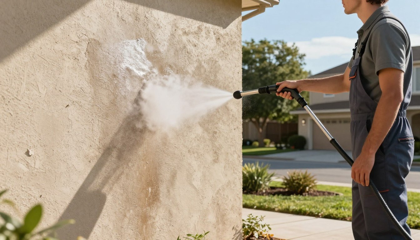 How to Clean Stucco Safely Using Soft Wash Methods.