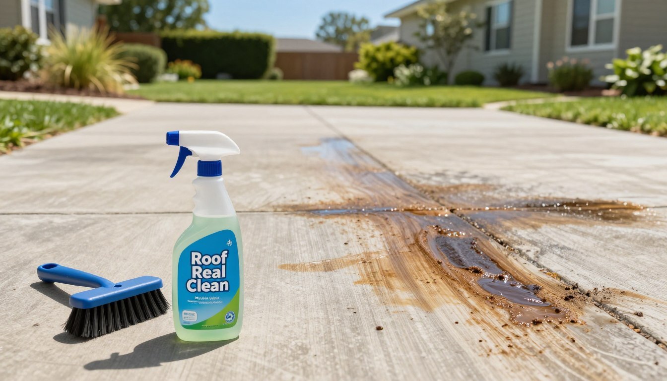Concrete driveway care and maintenance