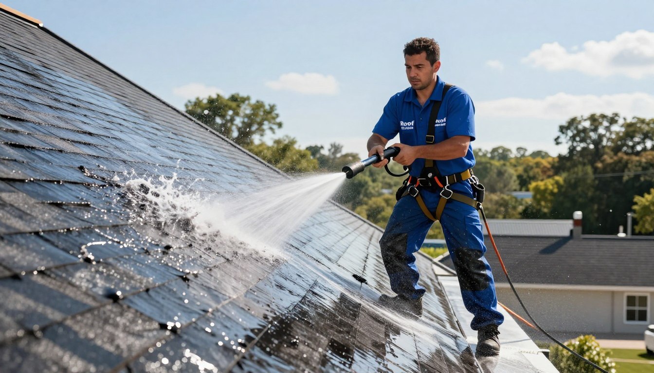 Professional roof cleaning techniques