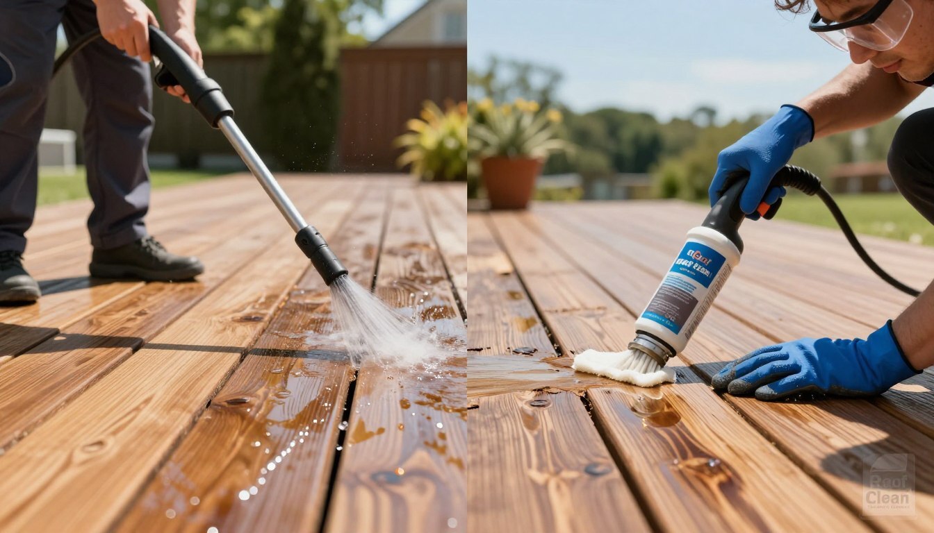 Stripping old deck stain correctly