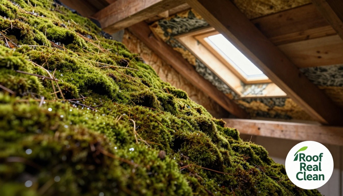 The biological link between roof moss and attic mold