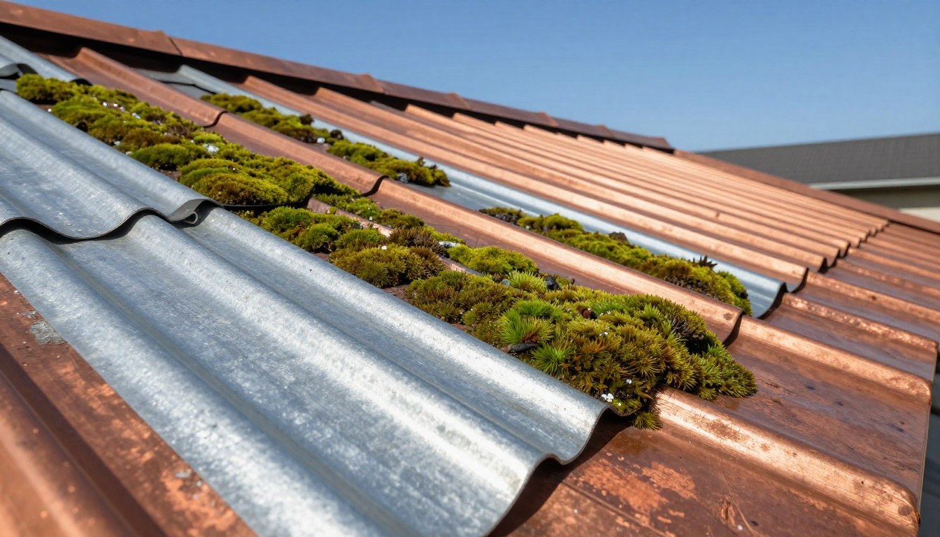 zinc and copper for roof moss prevention