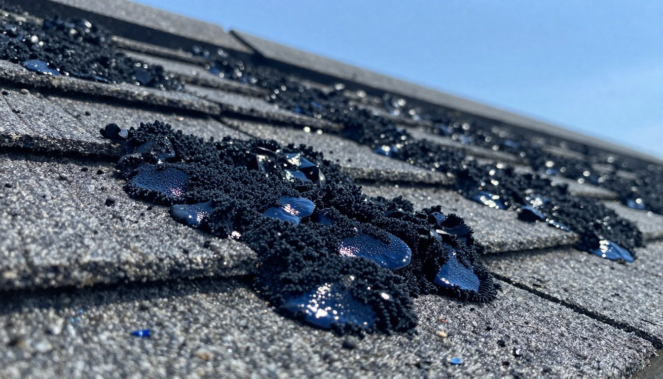 black algae on roof
