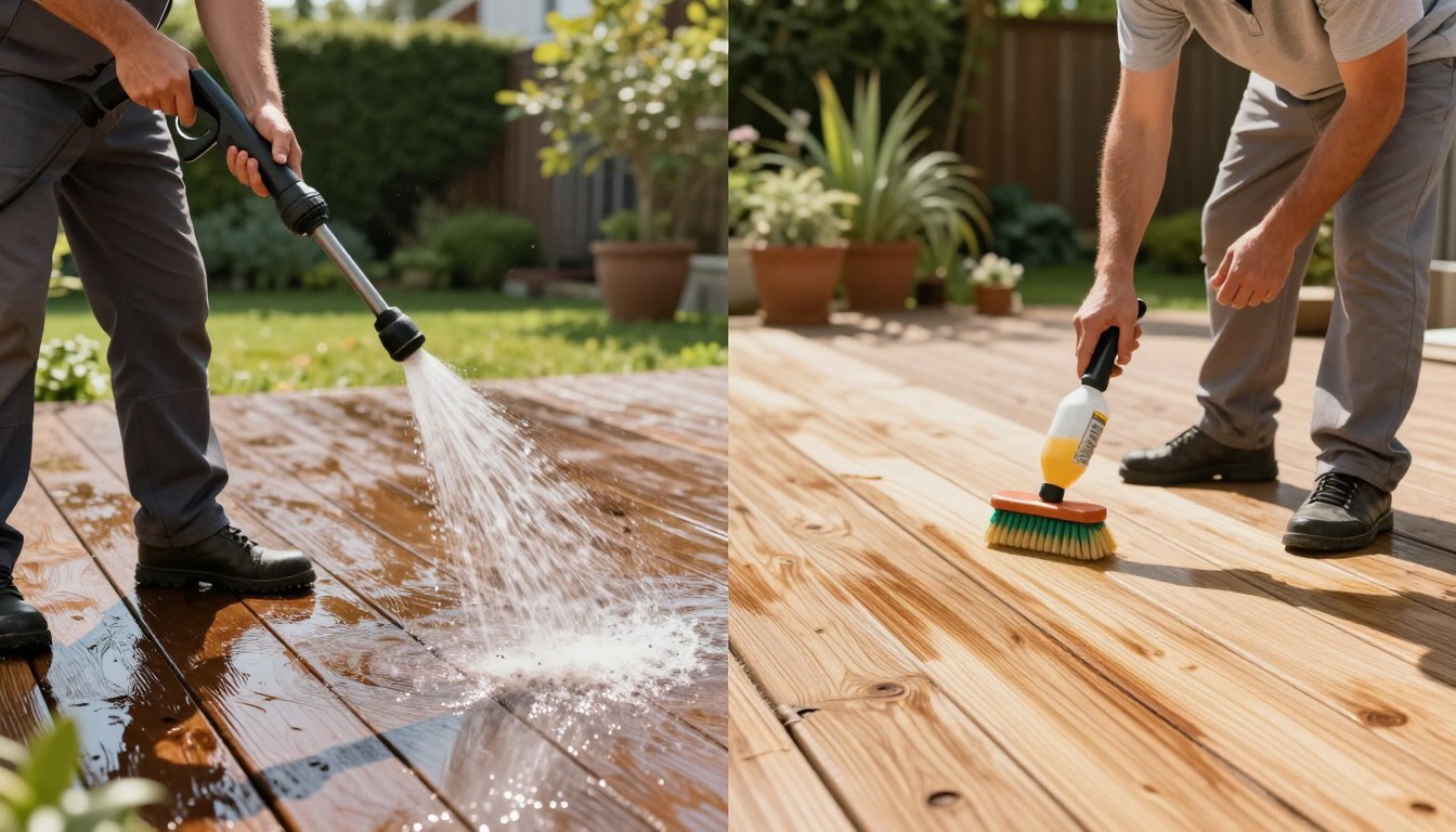 Professional wood deck restoration and care