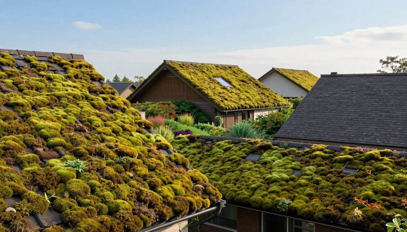 The Relationship Between Roof Pitch and Moss Accumulation.