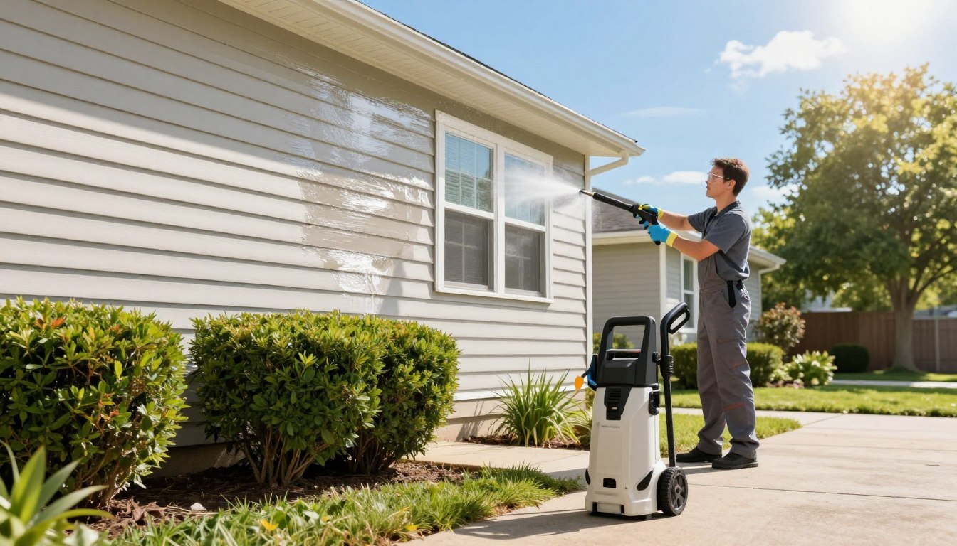 Preparing home for siding cleaning