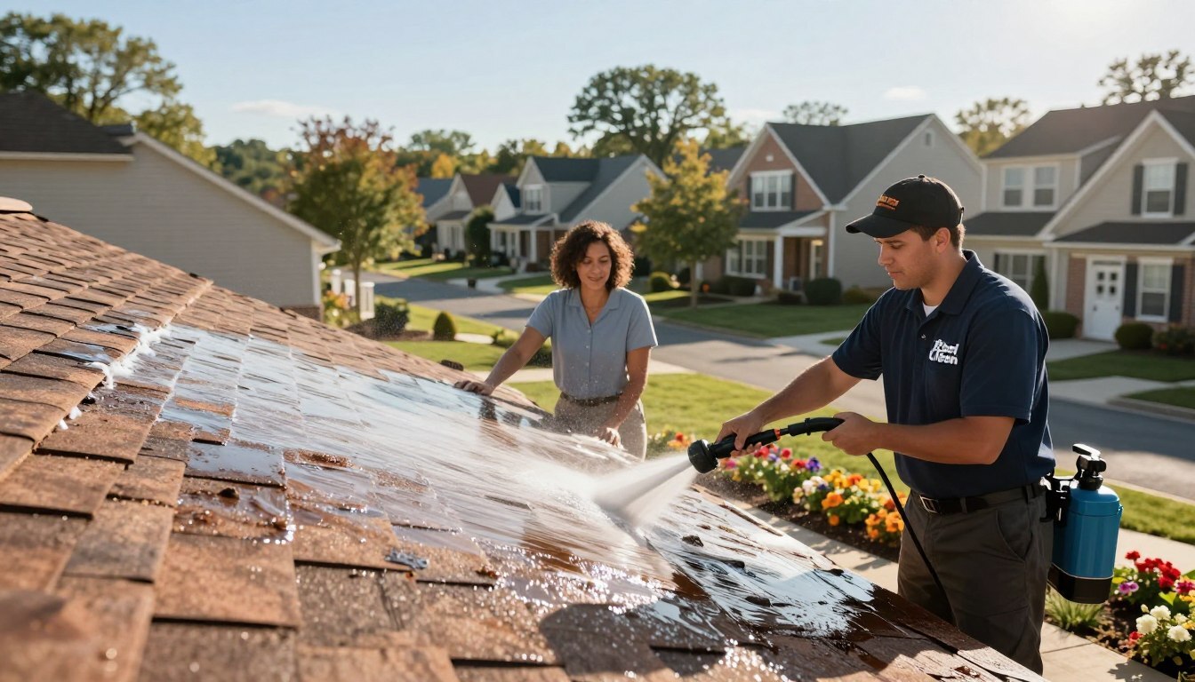 The Benefits of Roof Soft Washing for Reston Homeowners