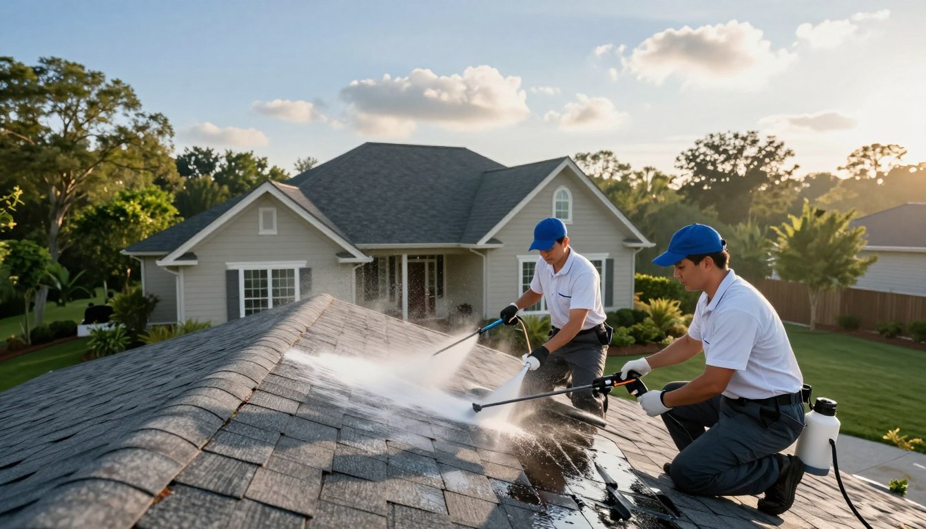 The Best Time of Day to Perform a Roof Soft Wash.
