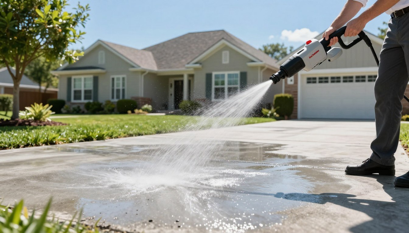 The Secret to a Streak-Free Concrete Clean.