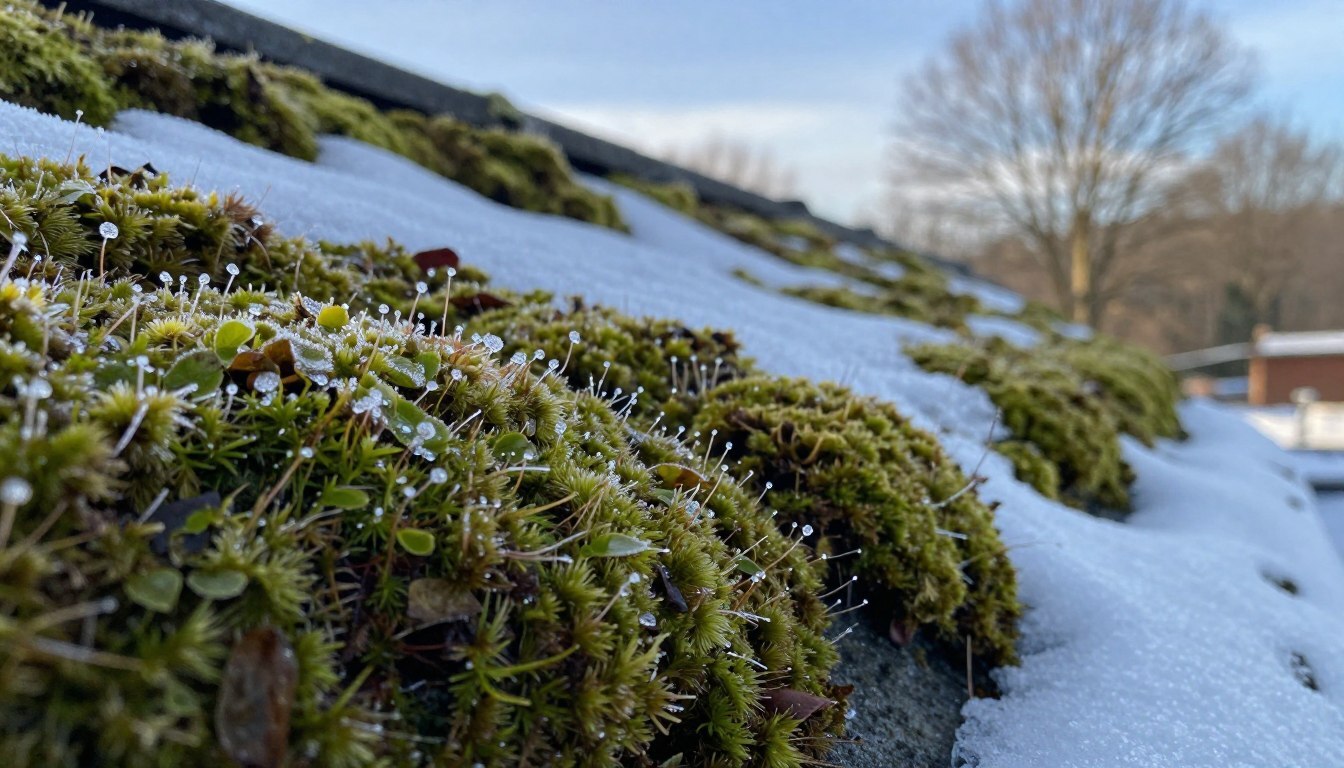 winter moss growth