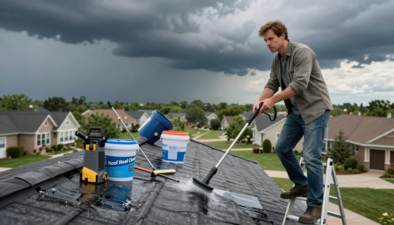 dangers of diy roof cleaning