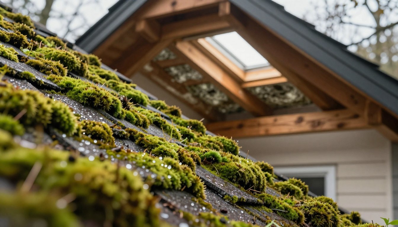 The Link Between Roof Moss and Attic Mold