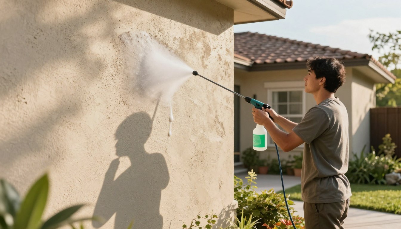 gentle stucco cleaning